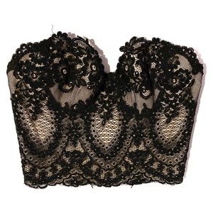 Hearts Only Vintage Bra Corset Top